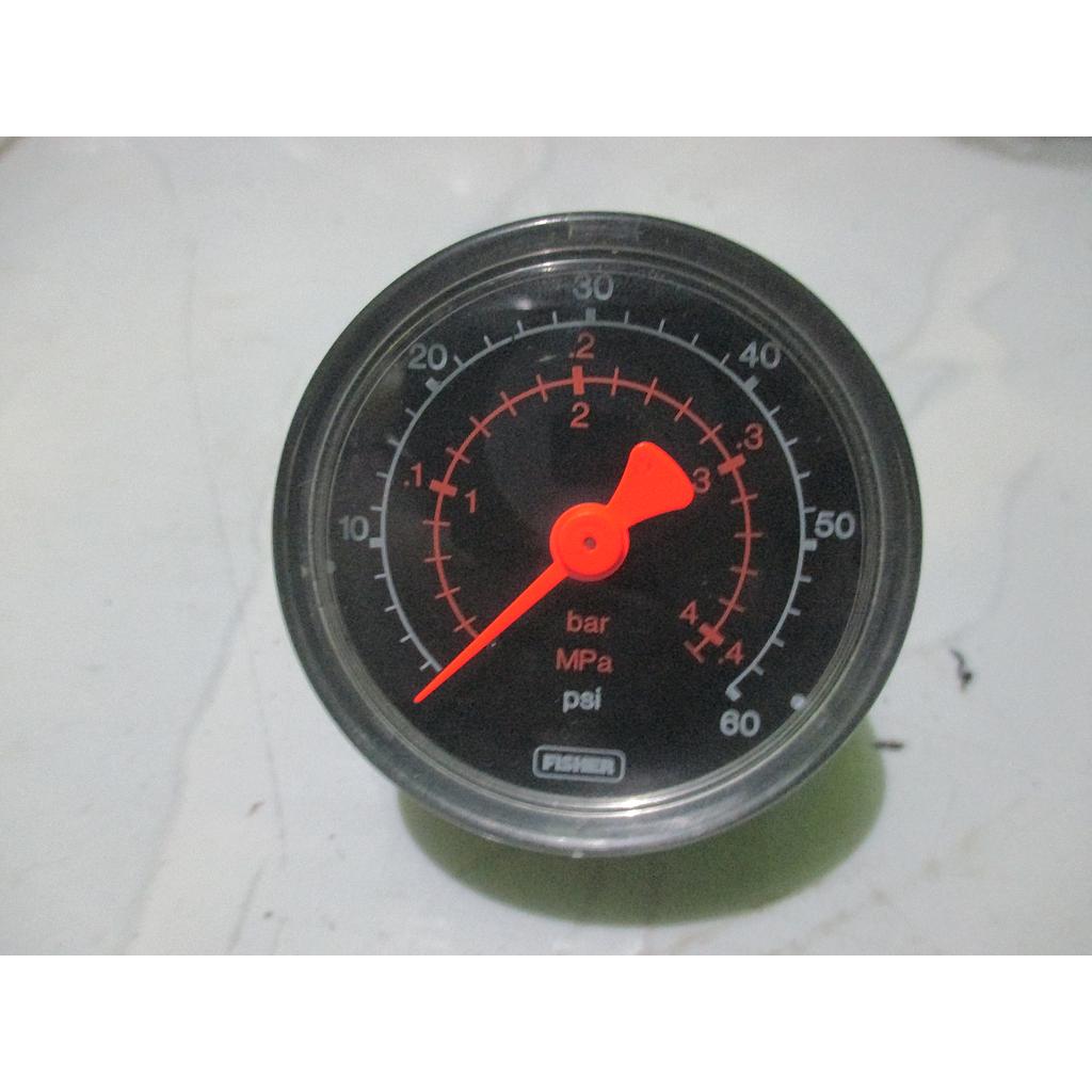 Pressure Gauge 60 PSI, Connection: 1/8 NPT, Dial 1-3/4&quot;, Fisher