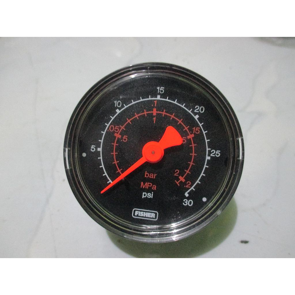 Pressure Gauge 30psi, Connection 1/8 NPT, Dial 1-3/4&quot;, Fisher