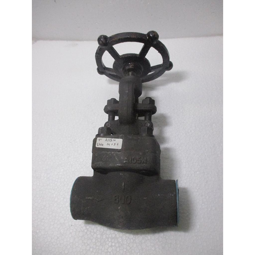 Globe Valve Size 1&quot;, Connection: SW x SW, Rating #800, Body Material: A105N