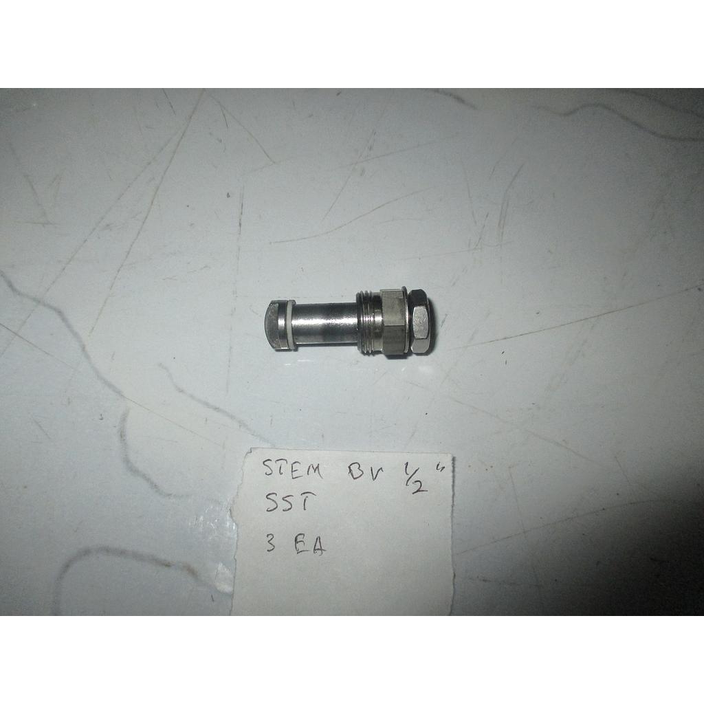 Stem Ball Valve 1/2&quot; , Material: Stainless Steel
