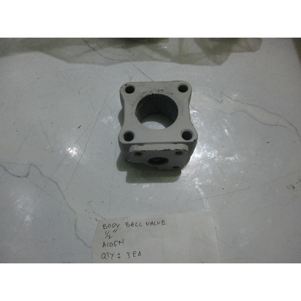 Body Ball Valve Size 1/2&quot; 3000 WOG, Material: A105N