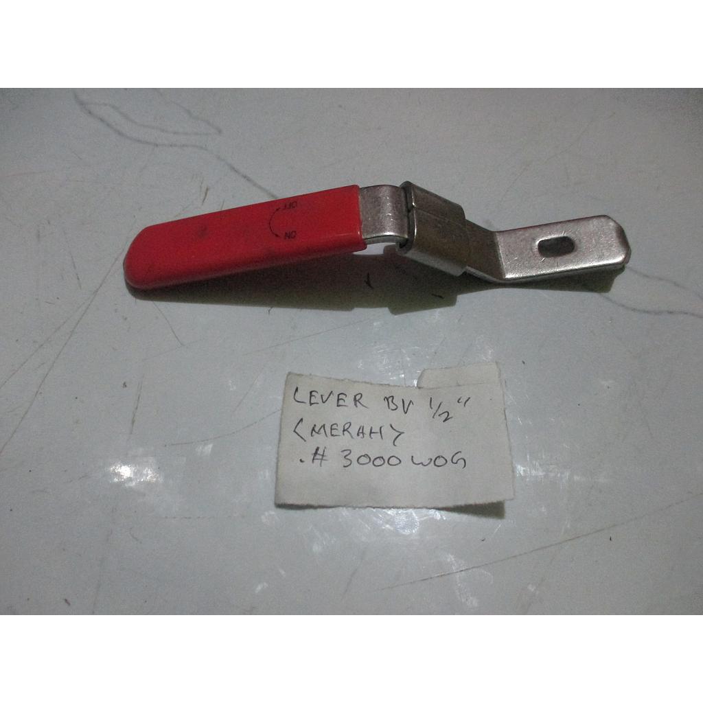 Lever Ball Valve 1/2&quot; 3000 WOG (Merah)