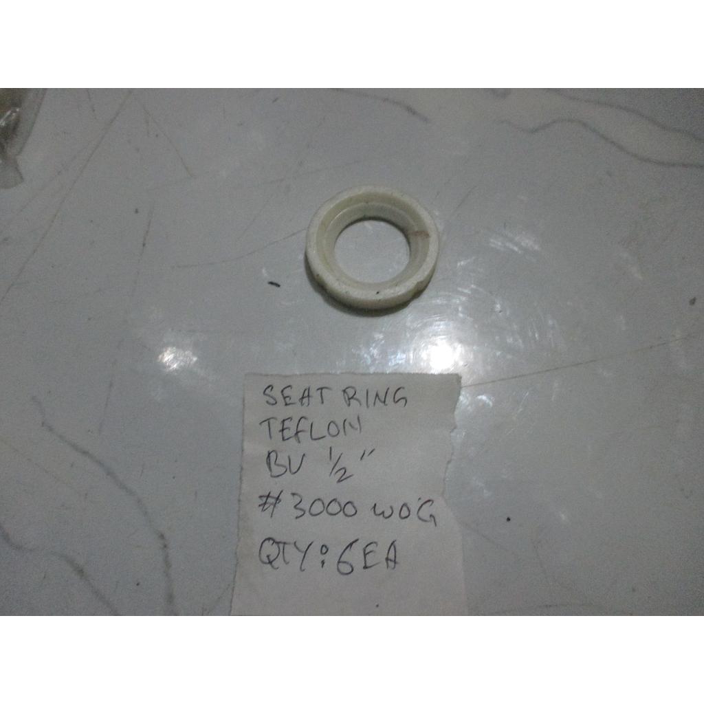 Seat Ring Teflon Ball Valve 1/2&quot; 3000 WOG