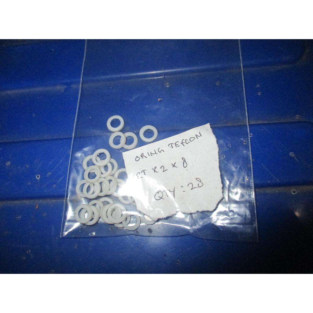Seal O Ring Teflon; Diameter: 2T x 2 x 8