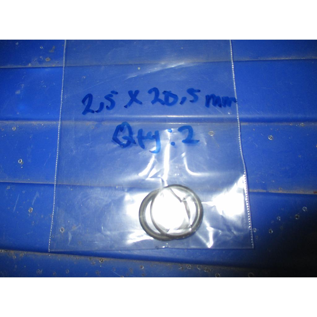 Seal O Ring Viton; Dia 2.5mm x 20.5mm