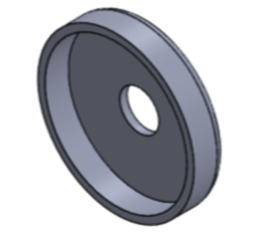 Lower Spring Seat; Plastic F/. BAP 627; 3/4&quot; NPTF WCB; 3-20 PSIG OUTPUT; WIP 1000 PSIG