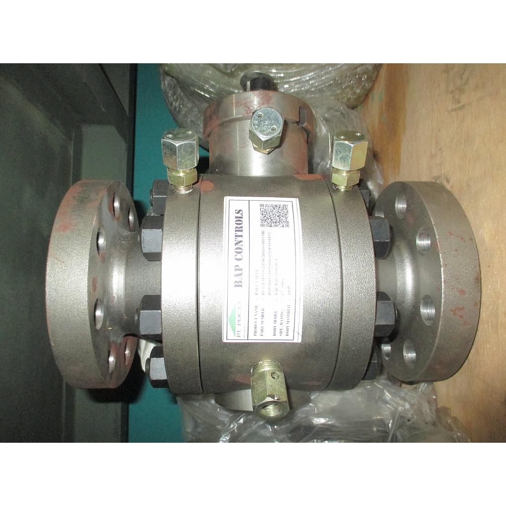 Ball Valve; BAP 2006BVT; 2&quot; Body WCB; Ball 316SST Full Bore; Trunnion 600# RF