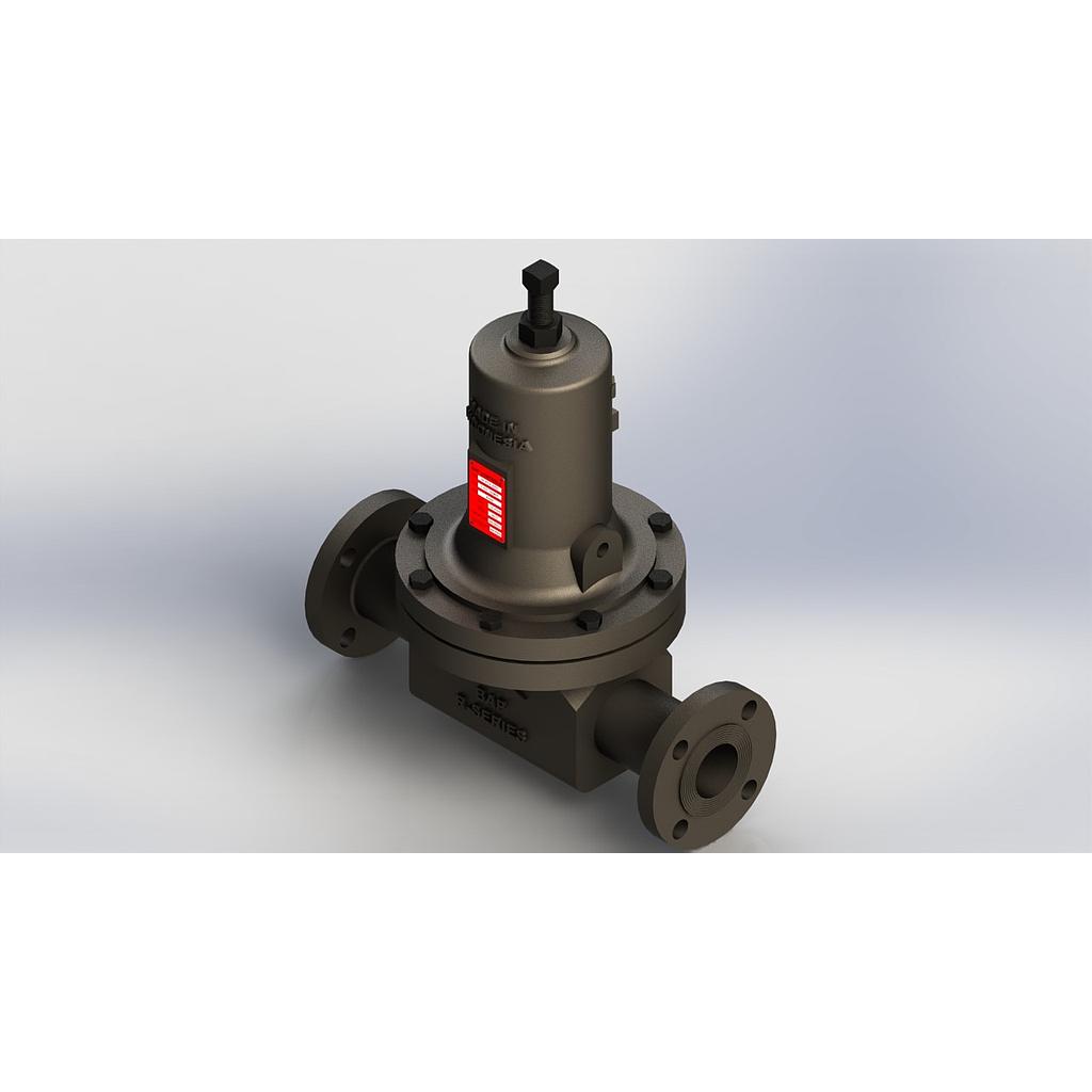 BOMITEM; 100544; Item 1;  REG; BAP R-SERIES [RA95]; 1/2&quot; ANSI 300#RF ASTM A216-WCB; 316 SST Port; Spring Range 15 to 30 psig 