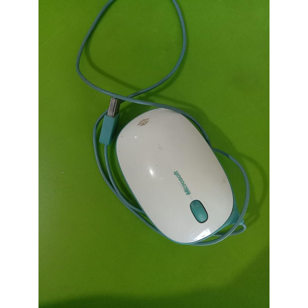 Mouse Microsoft Putih Biru  