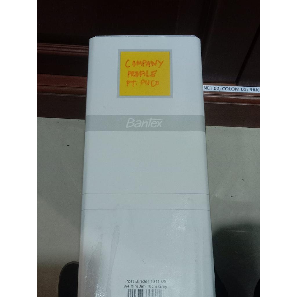Dokumen Company Profile PT Puco, Binder Warna Putih 