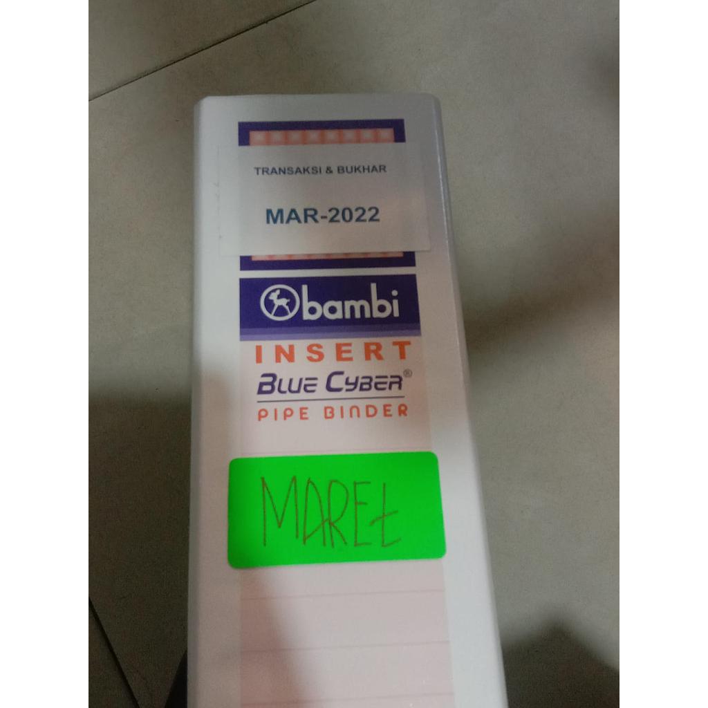 Dokumen Transaksi Dan Bukhar Maret, Binder Warna Putih 