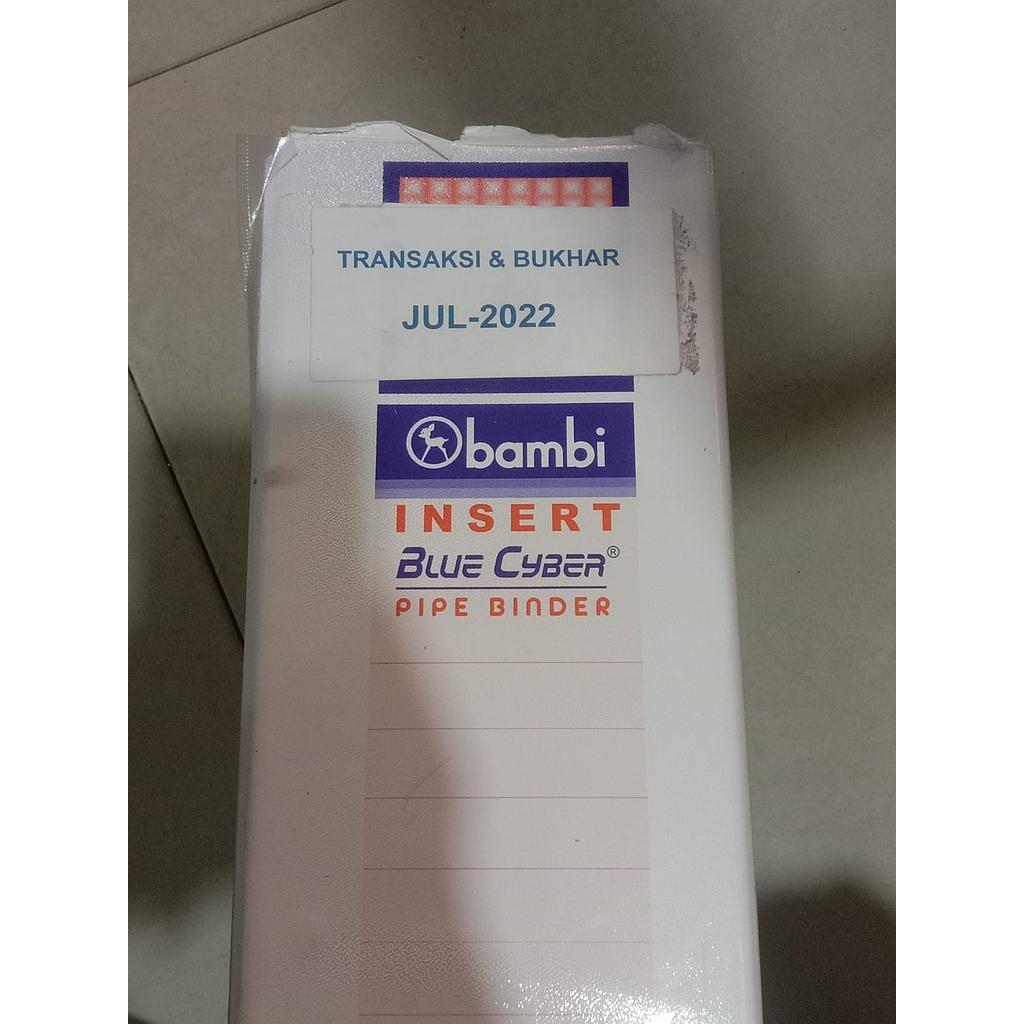 Dokumen Transaksi Dan Bukhar Juli, Binder Warna Putih 