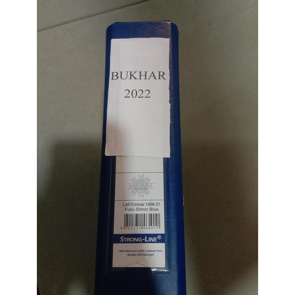Dokumen Bukhar 2022, Binder Warna Biru 