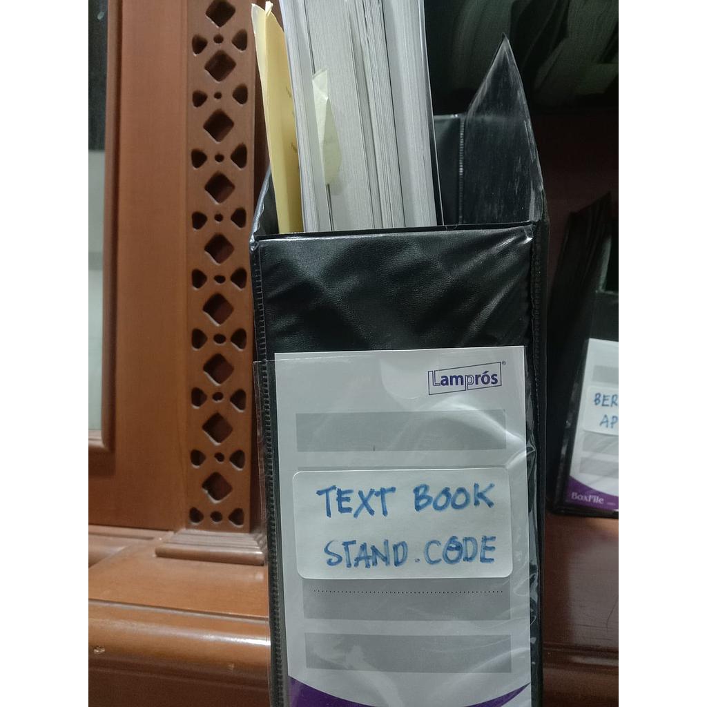 Dokumen Text Box Stand Code, Box Warna Biru