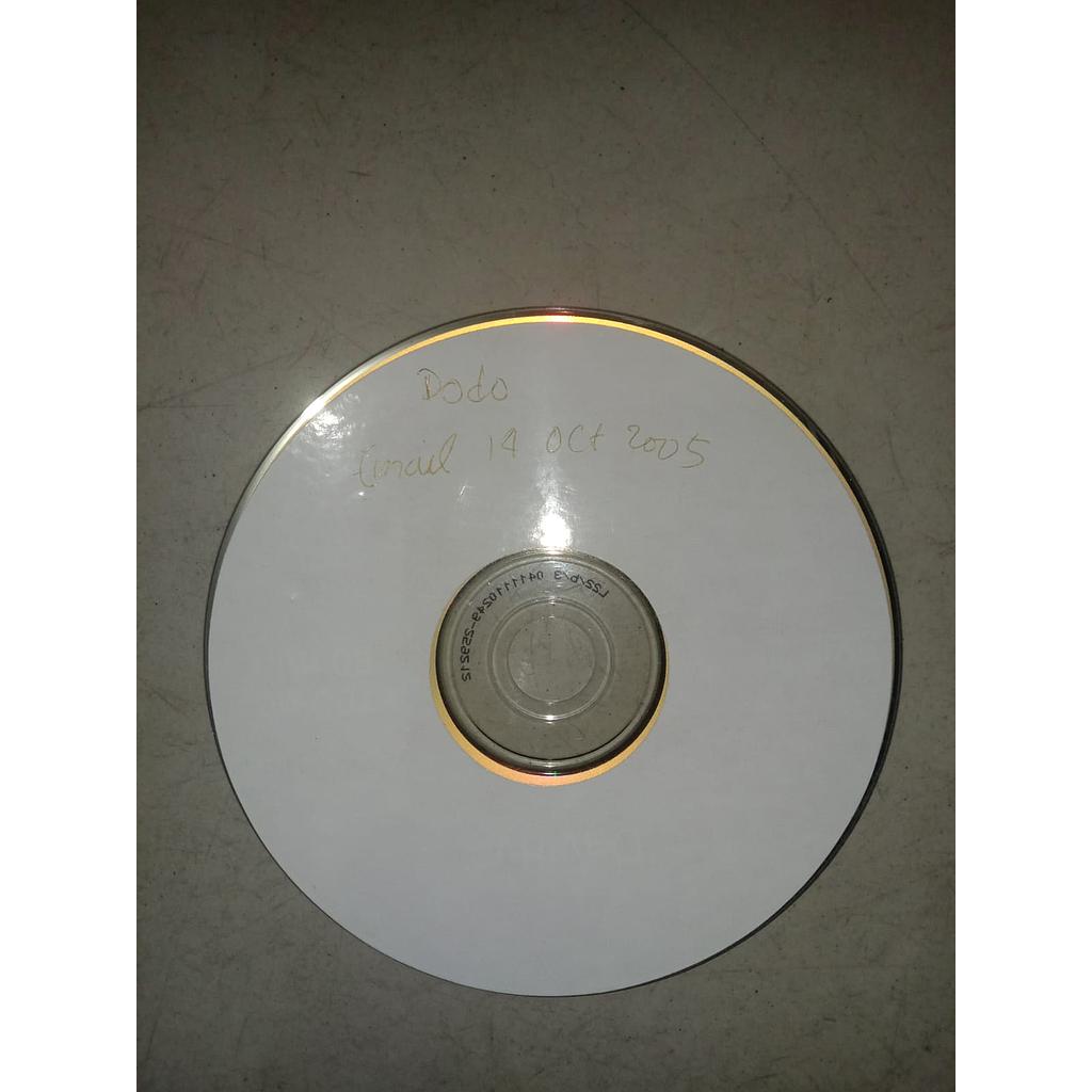 CD Dodo Email 14 Oct 2005