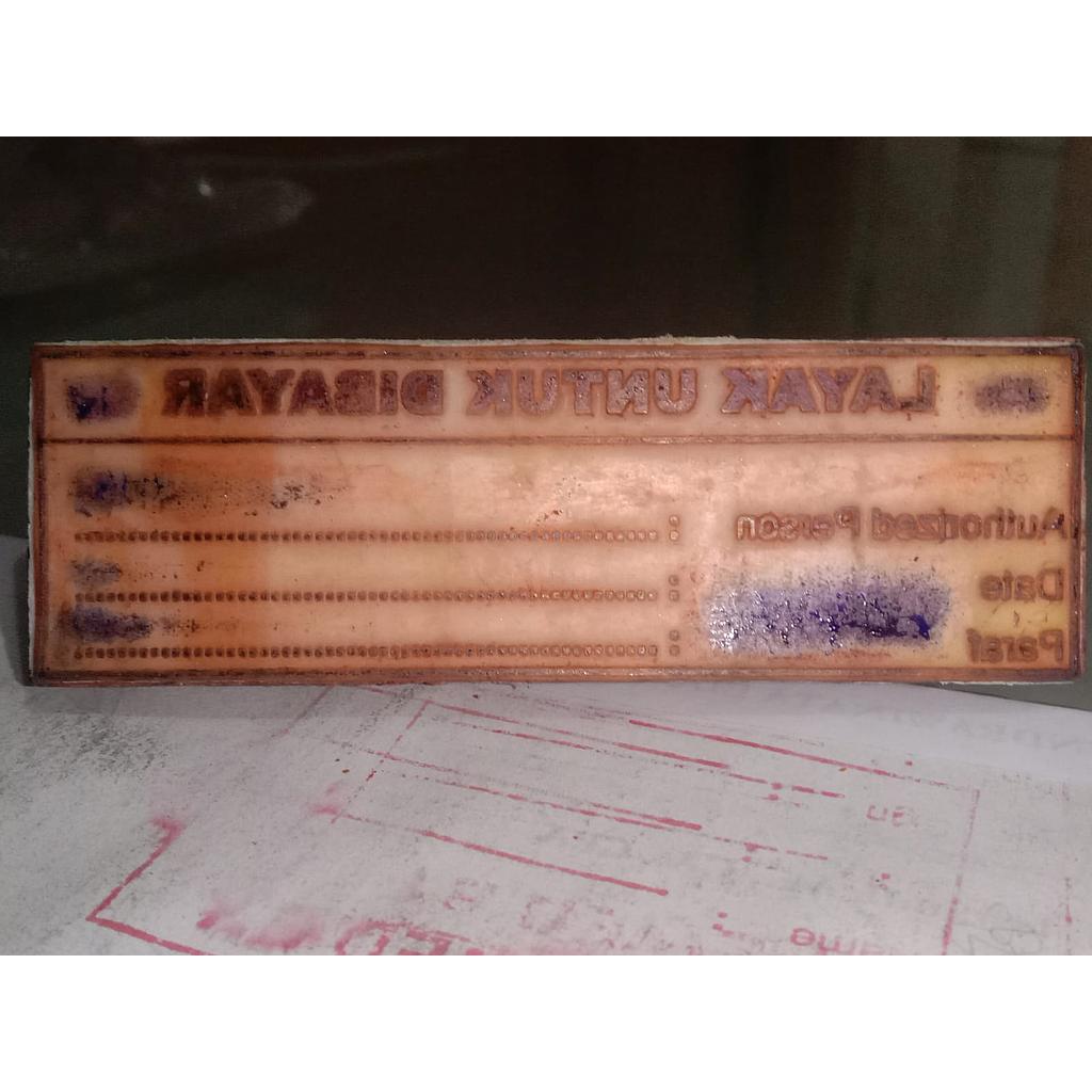 Stampel Layak Untuk Dibayar 