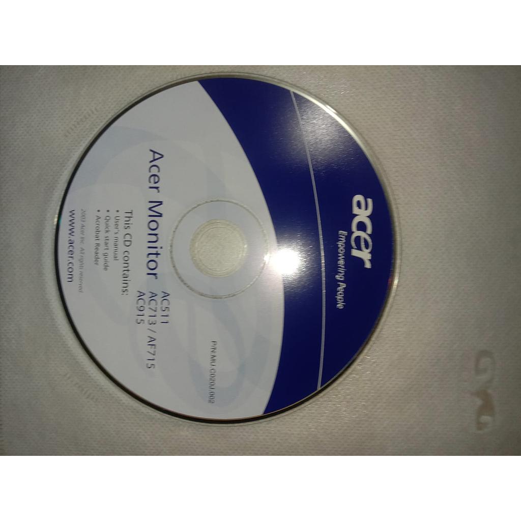 CD Acer Monitor AC511 AC731/AF71S, AC915