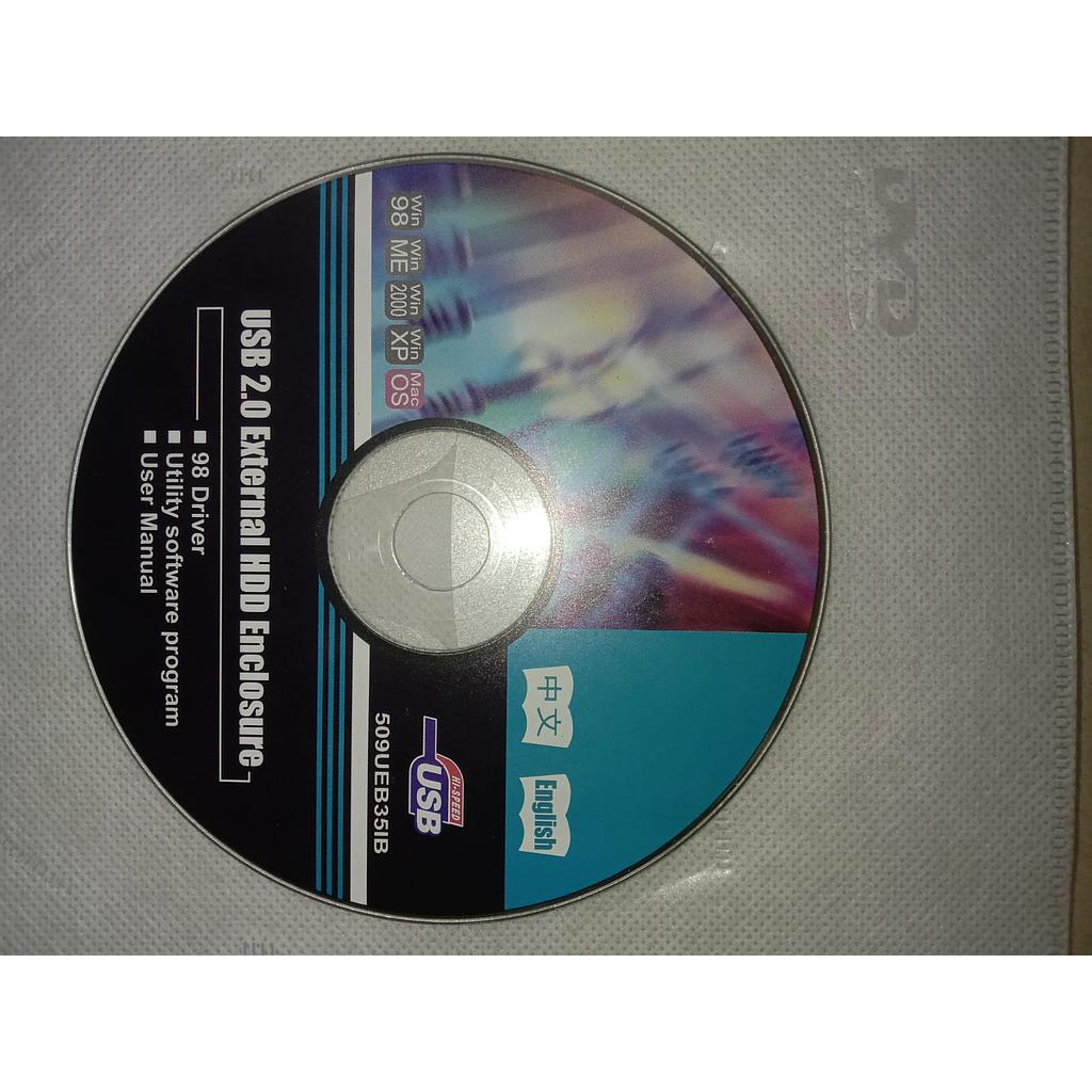 CD USB 2.0 External HDD Enclosure 