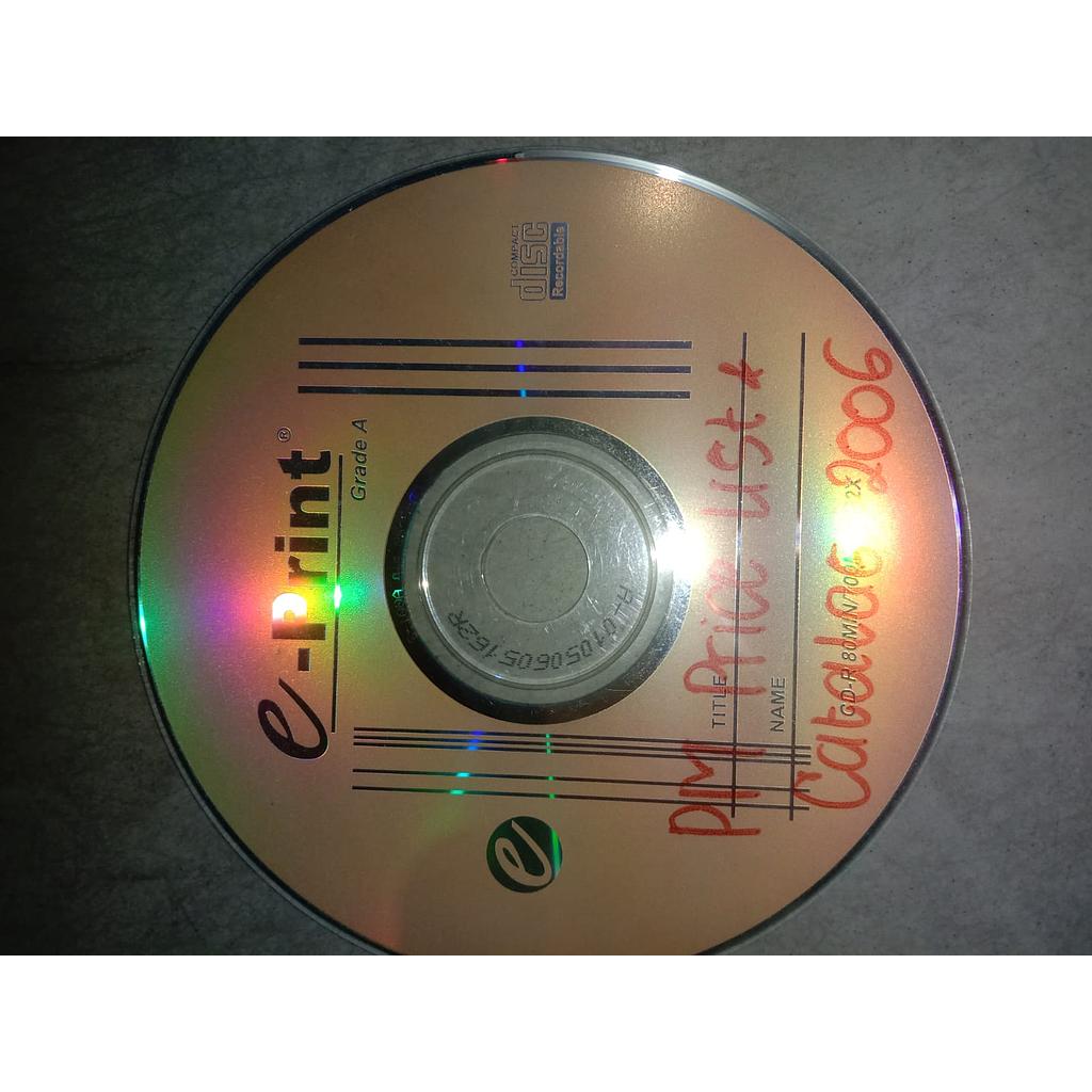 CD PM Price UST &amp; Catalog 2006 