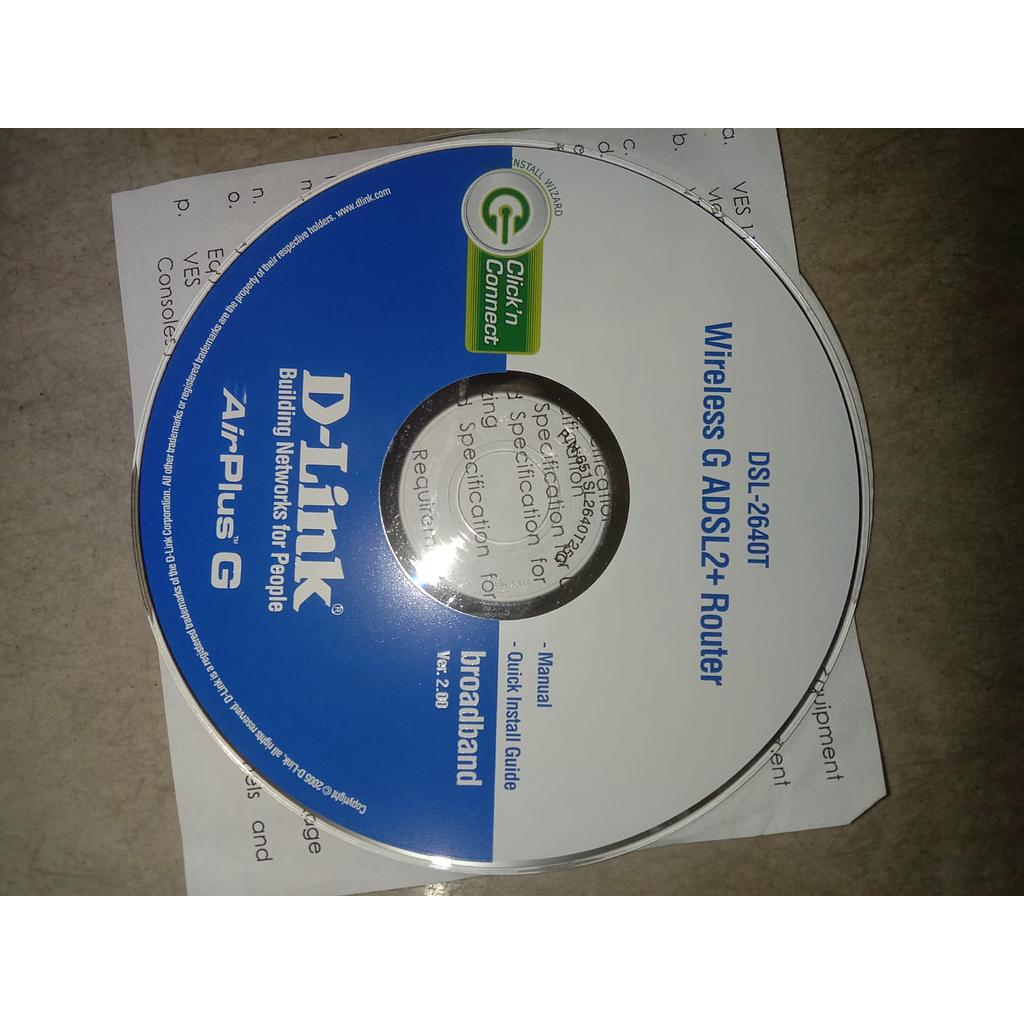 CD DSL-2640T Wireless G ADSL2 + Router 