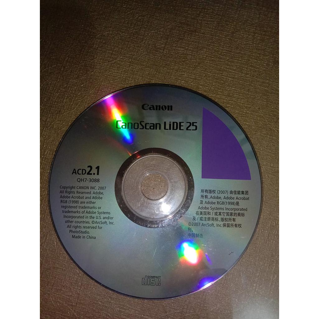 CD Canon CanonScan LiDE 25 