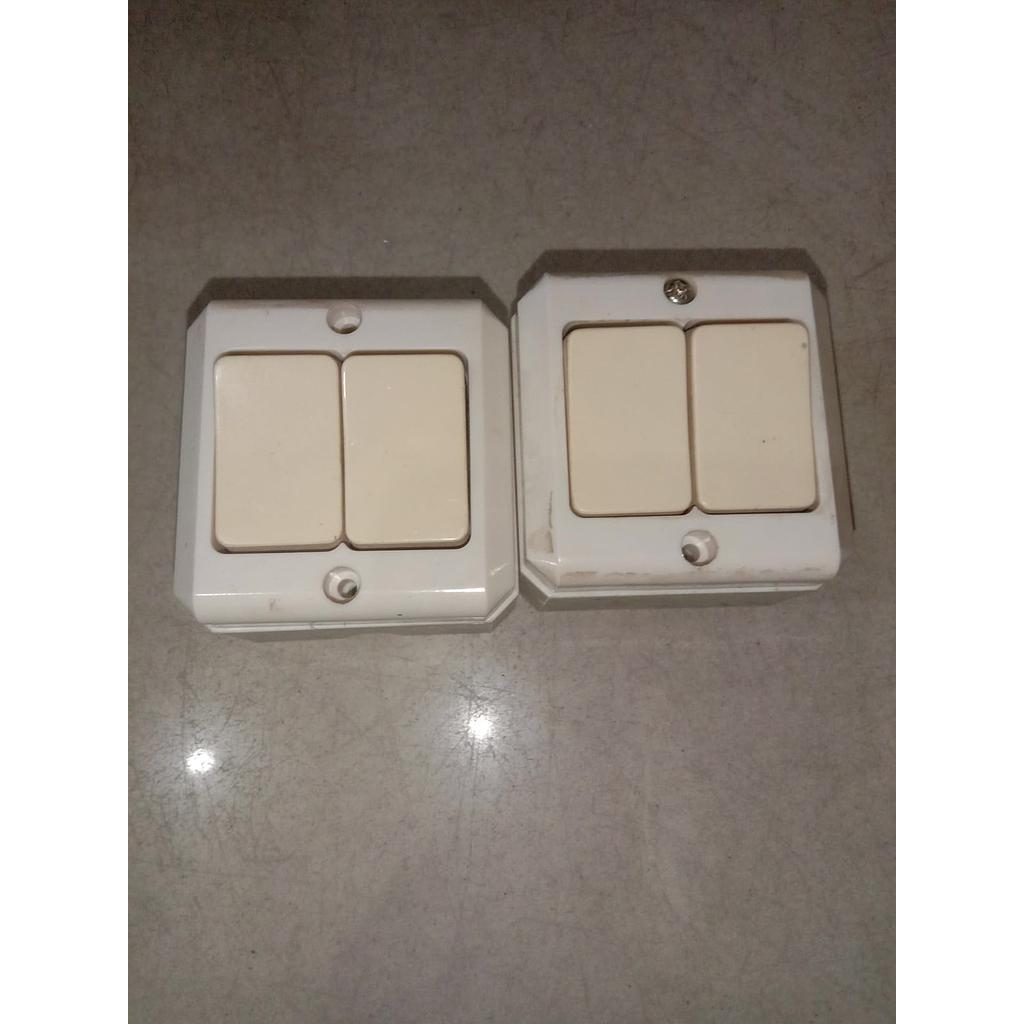 Saklar Lampu 2 Tombol 
