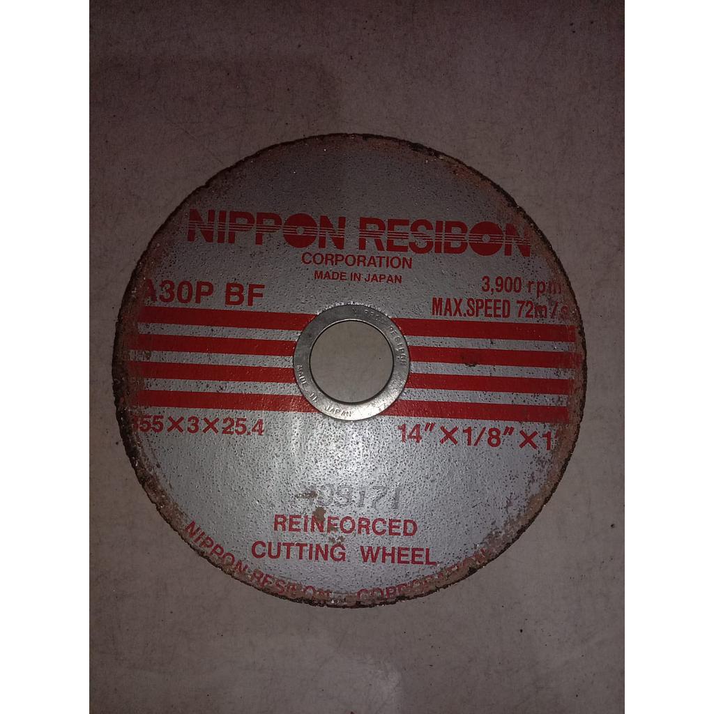 Gerinda Potong 14&quot;, A30P BF, Brand Nippon Resibon (Bekas)