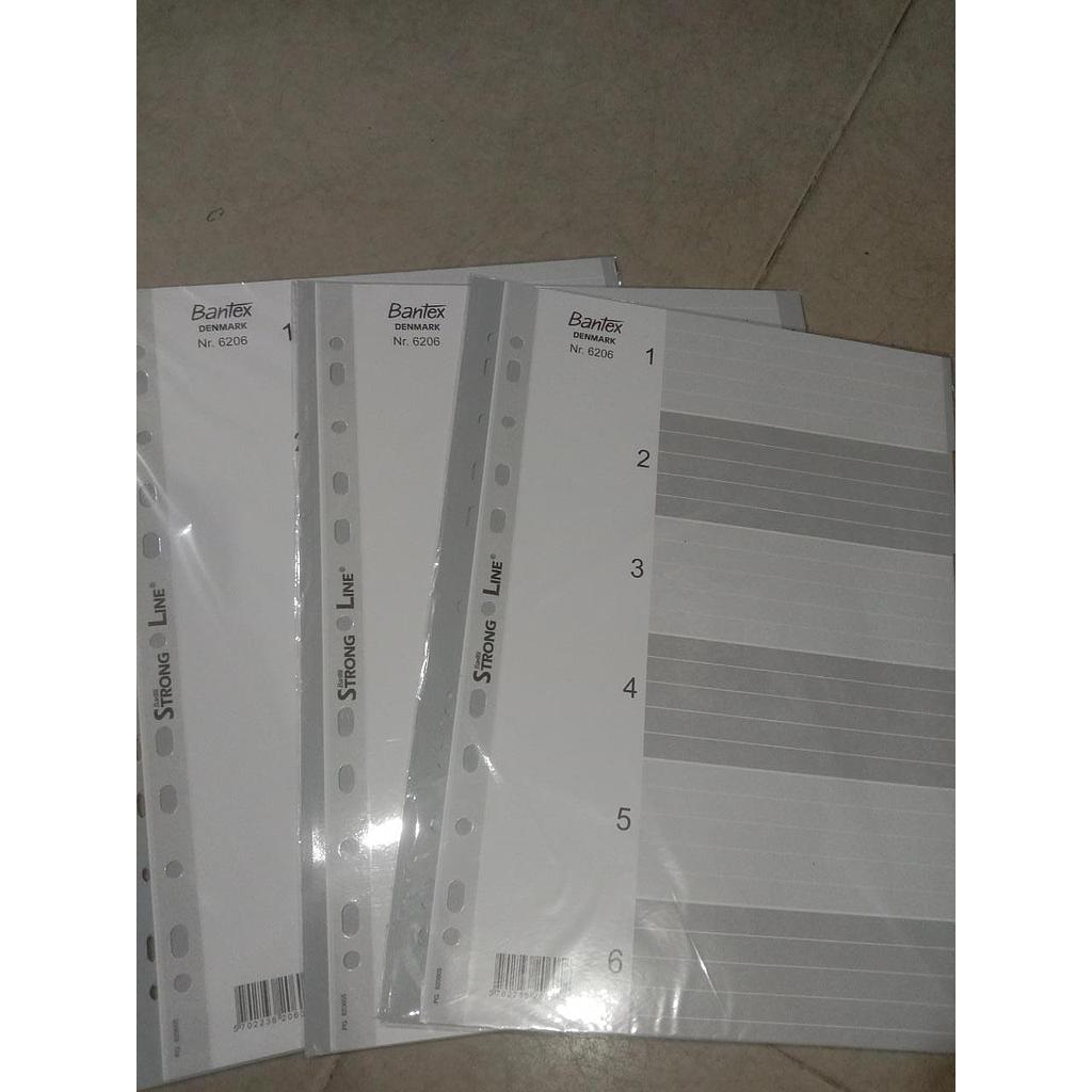 Pembatas SO Nomor, Brand Bantex Denmark Nr. 6206