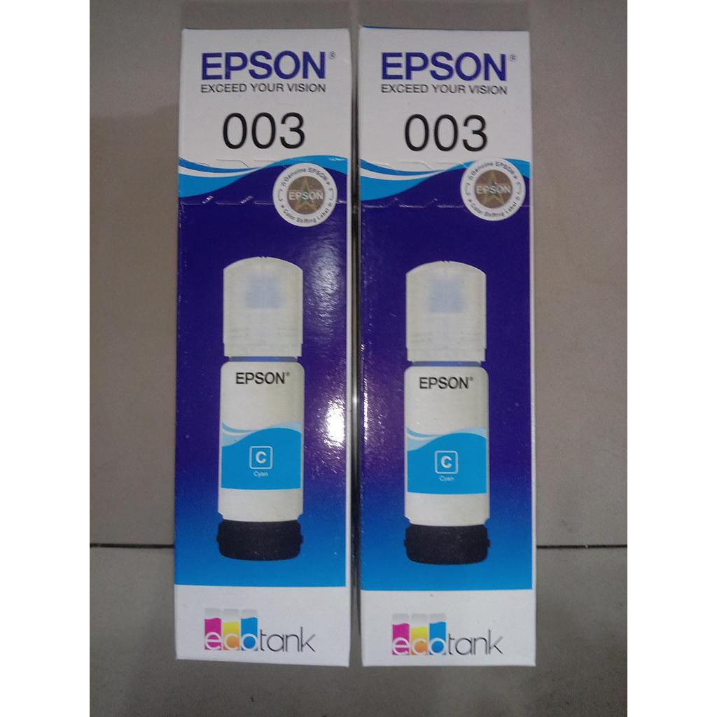 Tinta Printer Epson 003, Warna Cyan 