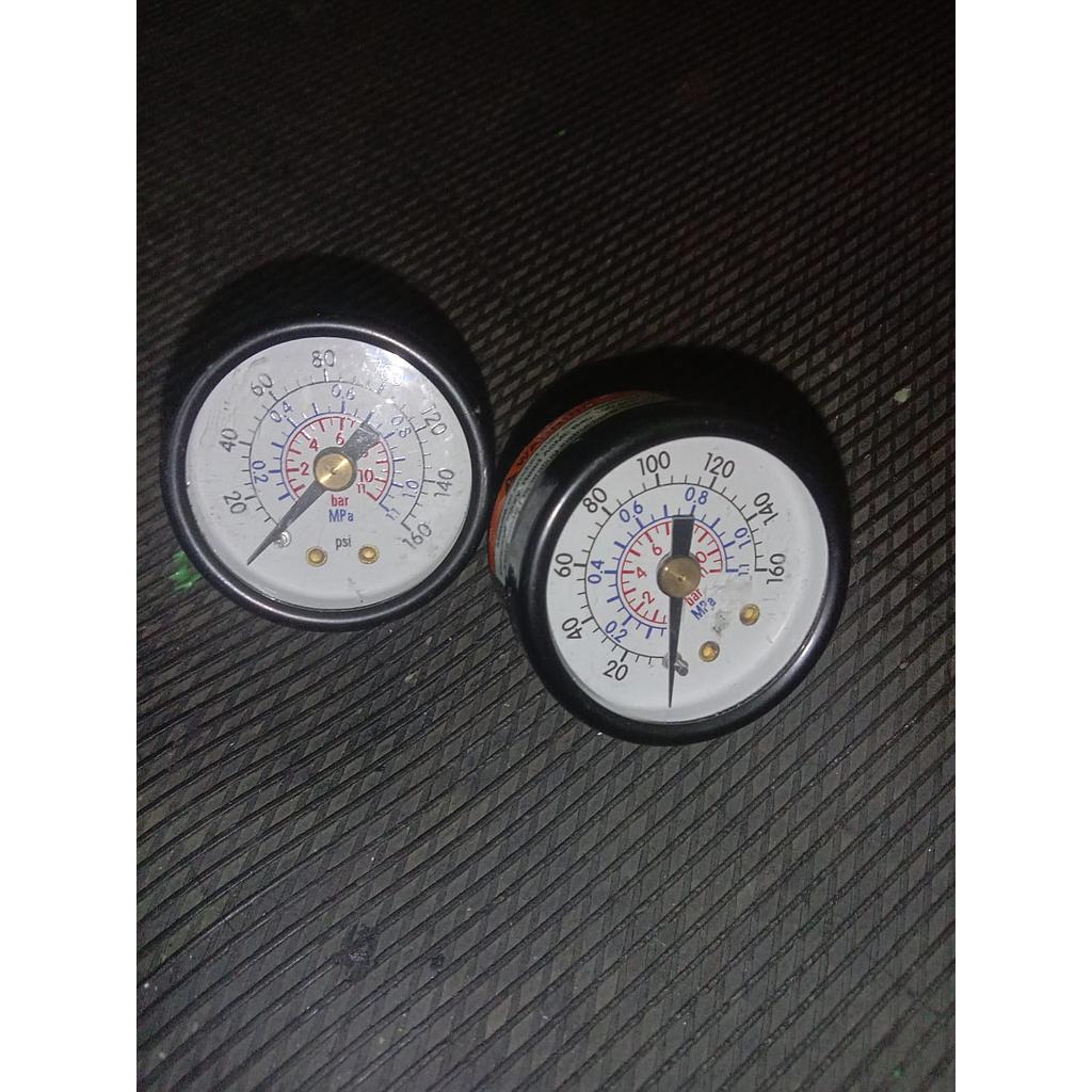 Pressure Gauge 160PSI, Dial 1 1/2&quot;, Back Connection, Plastik Case, Brand Wiebrock, 1/8 NPT