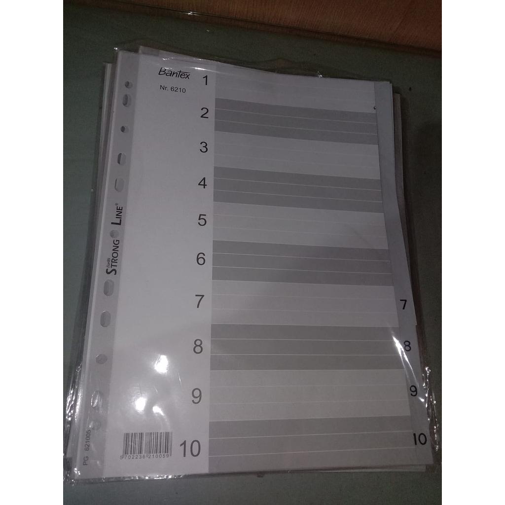 Pemisah Dokumen Bantex Nr.6210, Nomor 7-10