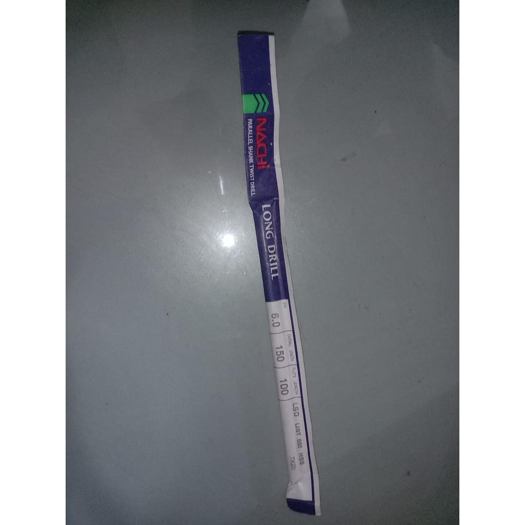 Mata Bor Diameter 6mm, Panjang 150mm, Brand Nachi 