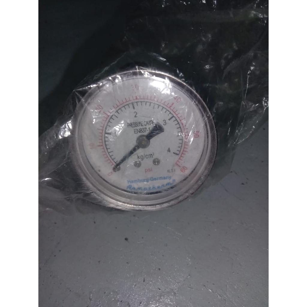 Pressure Gauge 60 PSI, Dial 2&quot;, 1/4 NPT, SST Case, Back Connection, Brand Hamburg Germany Armatherm 