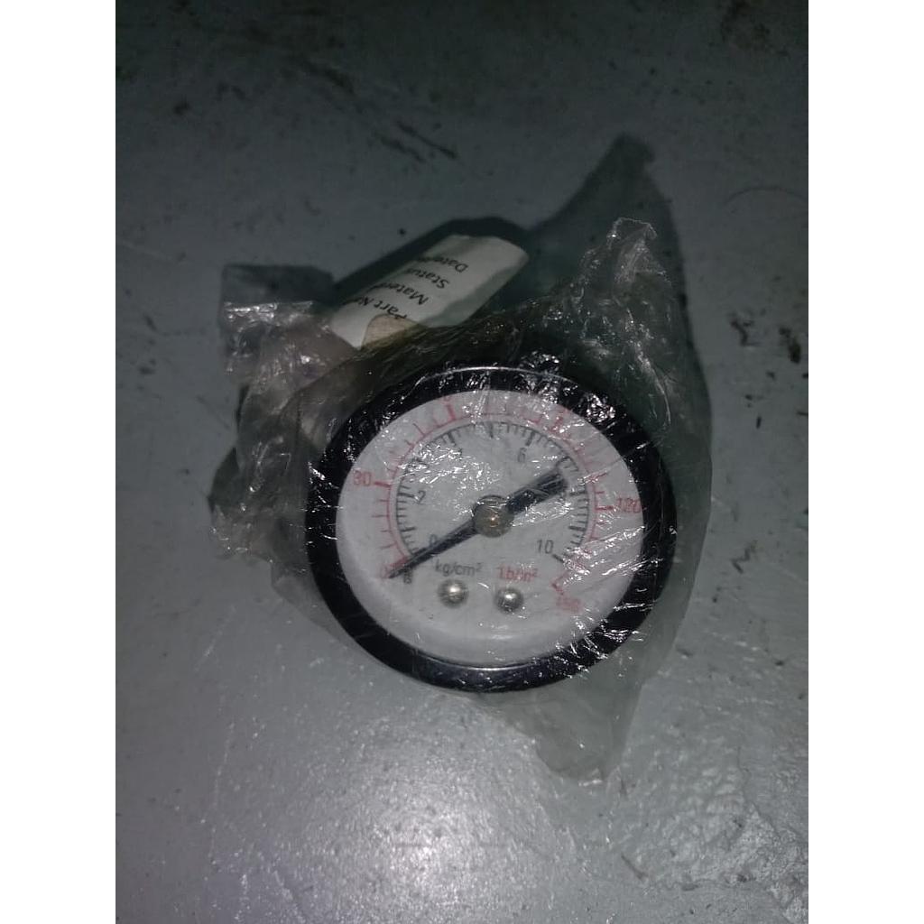 Pressure Gauge 10 Kg/cm2, Dial 1 1/2&quot;, 1/8 NPT, Plastik Case, Back Connection