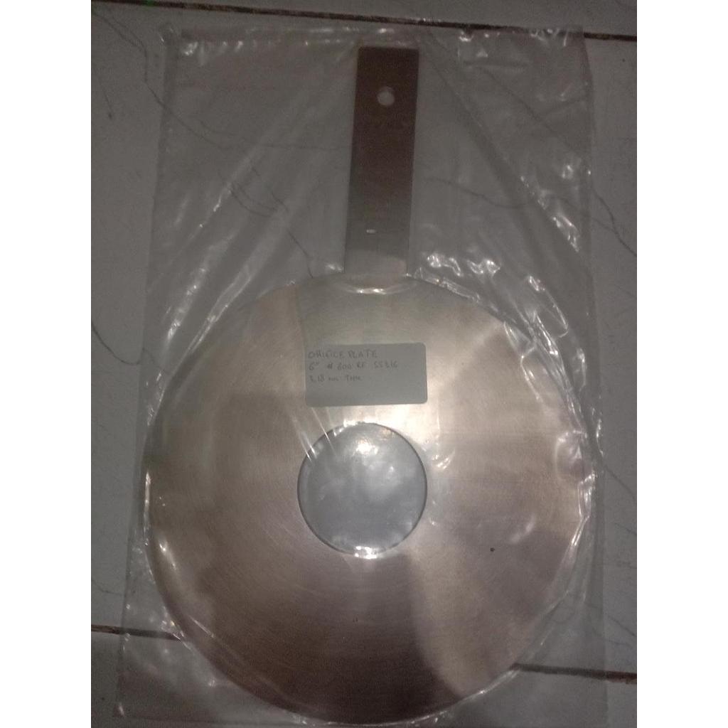 Orifice Plate 6&quot; #600 RF SS316, 3.18mm THK